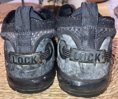 Nike Air Vapormax 2020 Flyknit GS Black Youth 6.5Y Women 8 CJ4069-002 Lace Lock