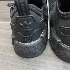 Adidas NMD R1 Triple Black Low Top Lace Up Shoes Toddlers Size 6K New FX8779