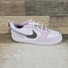Nike Court Borough Low Recraft Kids Shoes Sz 5.5 Doll Purple White Sneakers