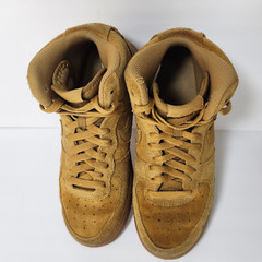 Nike AF1 Air Force 1 High LV8 GS 7Y (Women’s 8.5) Wheat Brown Suede Shoes