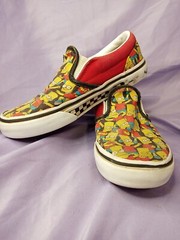 Vans Off the Walls Bart Simpsons Slip on Skate Shoe 1.5Y U.K 1.0 EUR 32 CM 19.5 