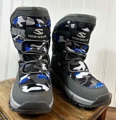 HOBiBEAR -Kids Snow Boots Winter Waterproof Cold Weather Shoes-SIZE 1/1.5 – EU32