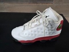 Nike Air Jordan 13 Retro Chicago White Varsity Red Black 414574-122 Kids 4.5Y