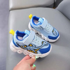 Zapatillas LED Kid Cartoon Dinosaur Boy Casual Sneaker Boy Kid Shoe Girl Mesh Br