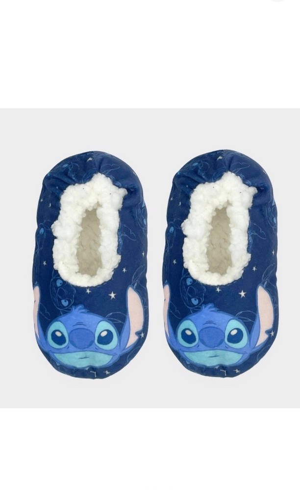 Toddler Lilo & Stitch Character Sock Slippers – Blue 4T-5T New With Tag