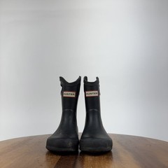Little Kids Hunter Classic Pull On Black Waterproof Tall Rain Boots Size 5 C GUC