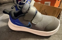 Nike Star Runner Gray/Blue/Black Hook & Loop US 6C DA2778-012