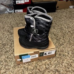 Kamik Snowbug 6 Black Size 8 Kids Snow Boots New
