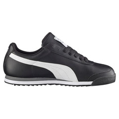 PUMA BIG KIDS ROMA BASIC JR – 354259-01 BLACK/WHITE **FINAL SALE ITEM**