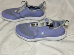 Nike Flex Runner 2 Purple Lavender Slip On Running Shoes Kids Size 3Y Sneakers
