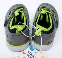 Kids Member’s Mark Gray Lightweight Rubber Play Sneakers Size 10M NEW