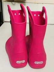 Crocs Kids Pink Handle it Rain Boots US Toddler’s Size J2 SlipOns