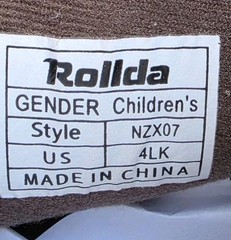 Rollda Kids Square Toe Unisex Sturdy Cowboy Boots Brown – US Kids Size 4
