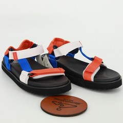 Gap Kids Sporty Sandals Colorblock Orange Blue White Strappy Size 5-6 NWT Casual