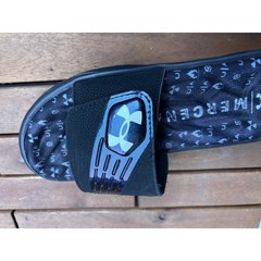 Under Armour Kids Mercenary Slides Black Iridescent Athletic Sandals Shoes