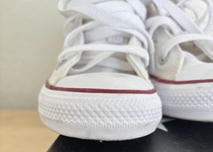 Converse Chuck Taylor All Star High Top Kids Youth Size 12 White Canvas Sneakers