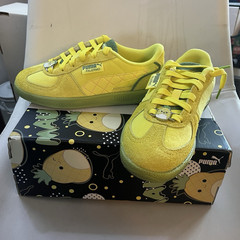 PUMA Palermo Squishmallows Yellow/Green Suede Kids Sneaker US 5.5