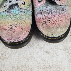 Dr. Martens Junior 1460 Pascal Kids Boots Sz 1 Multicolor Side Zip Ankle Booties