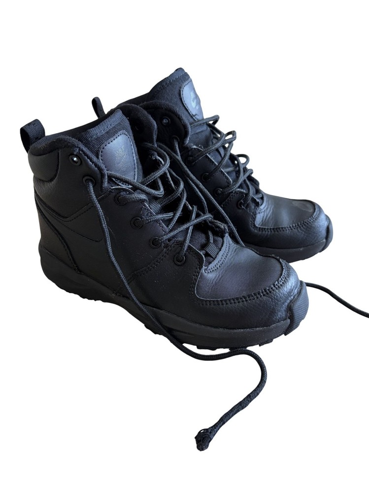 Nike Manoa LTR Boots Shoes BQ5373-001 Black Kids Youth Toddler Size 1Y