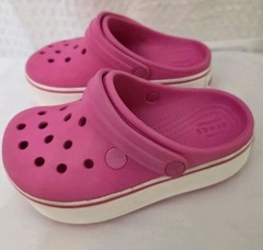 Crocs Pink Crocband Platform Clog Size Children’s C13