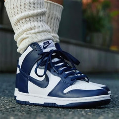Nike Dunk High White/Midnight Navy – DB2179104