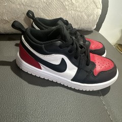 Toddler’s Jordan 1 Low Alt White/Black-Varsity Red-White (DR9747 161) Sz 10C