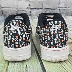 Nike Air Force 1 JDI „JUST DO IT” All Over Print Shoes Size 5.5Y w/Box & Sticker