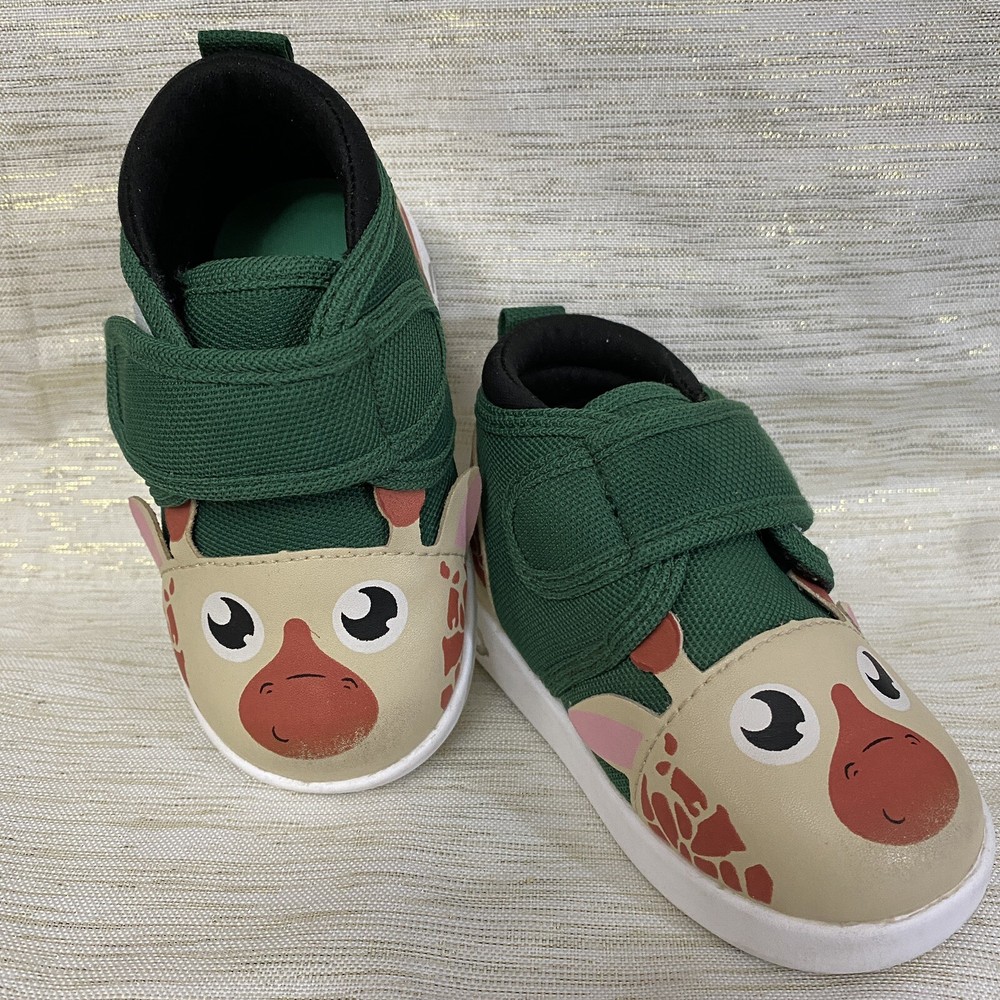 Ikiki Squeaky Shoe Giraffe Toddler Child Sz 5 On Off Squeaker AFO Compatible