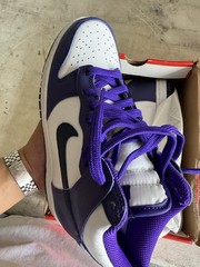 Nike Dunk Hi GS – DH9751 100 – White / Electro Purple – 6Y – NEW