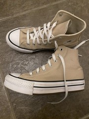 Converse Chuck Taylor All Star Unisex Kids High Top Canvas Beige US 3