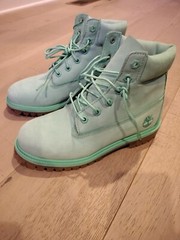 Timberland 50th Anniversary 6-Inch Premium Waterproof Light Green Boot Size 4.5