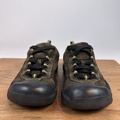 Big Kids Keen Brown Suede Closed Toe Outdoor Hiking Comfort Sneaker Size 1 Y GUC