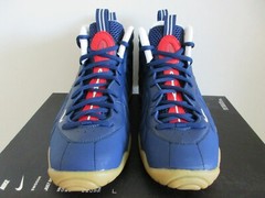 Nike Little Posite Pro (Gs) Blue Void-University Red-White Sz 6.5Y [644792-405]