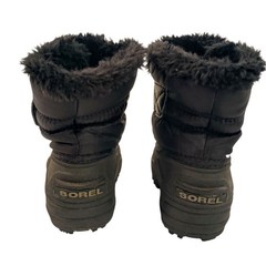 SOREL Kids Snow Commander Waterproof Winter Boots Size 4 Warm Easy Closure New