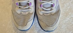 Under Armour Assert 7 Kids Athletic Shoes Gray Purple Pink Youth Sneakers