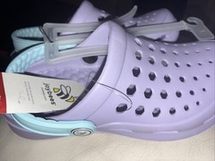 NEW Joybees Big Kids Dylan Slip-On Clogs Shoe Purple Sandal Water – Size 1 J1