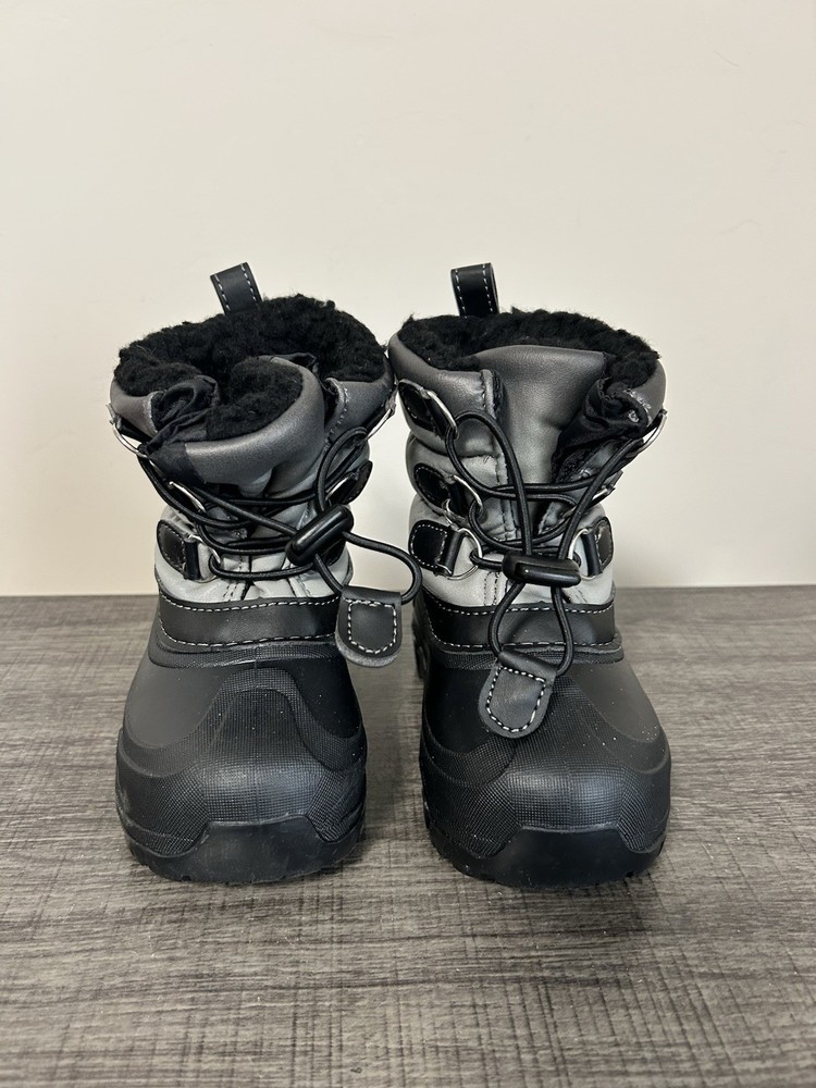 Members Mark Kids Size 7/8 Waterproof Insulated Snow Boots Unisex