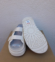 UGG JASMINE GOLDENGLOW SLIDE PLATFORM SANDALS, KIDS US 2/ EUR 33.5 ~NIB