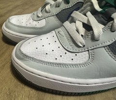 Nike Air Force 1 LV8 Remix Youth Size 6Y Silver Blue Gray White Lace Sneakers
