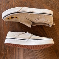 Vans Asher Checkerboard Sunflower Slip-On Youth 4 / Women 5.5 Clean