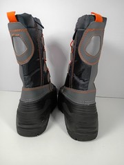 Dream Pairs KNORTH Black Gray Orange Unisex Kids Snow Boots Waterproof US 13