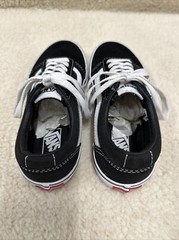 VANS Old Skool Overt Comfy Cush Black/White US Size 2 Youth Unisex NWOB NWOT