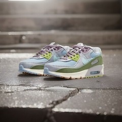 Nike Air Max 90 SE „Next Nature“ Blue Wolf Grey DQ4016-400 GS 4.5Y Womens Size 6