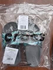 Classic Crocs Printed Slides K Size C12 Open Toe Slip-On Sandals Boys Girls