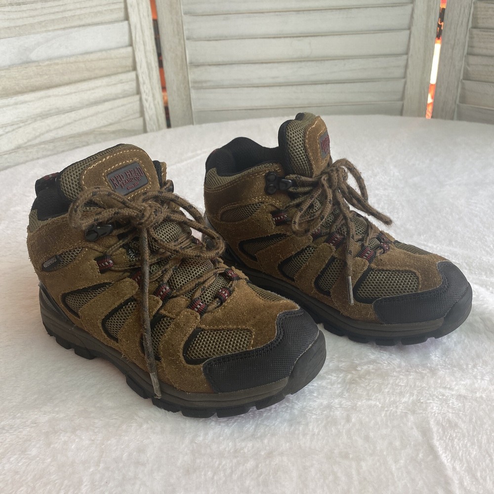 Kids Redhead Zipline Waterproof hiking boots Size 1 Bass Pro Shops Great Shape!