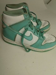 Nike Dunk High Island Mint Green 921797-300 Royal Sea Foam Teal GS Size 4Y