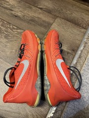 Nike Zoom KD 8 Orange/Silver Athletic Sneaker Lace-Up Low Top 5.5Y