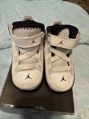 JORDAN Take FLIGHT TODDLER Black Varsity Red & White Euc 3C With Box