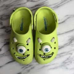Crocs Monsters, Inc. Mike Classic Clogs Kids C13 Green Shoes Disney Slip On