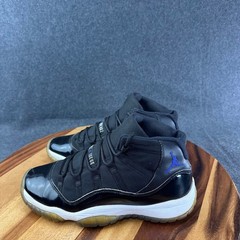 Jordan 11 Retro Space Jam 2016 Black Dark Concord 378038-003 Kids 6.5Y Womens 8